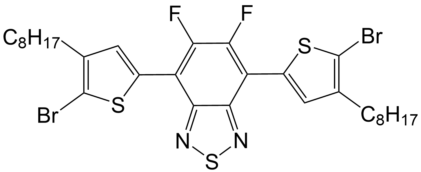 4,7-bis(5-bromo-4-octylthiophen-2-yl)-5,6-difluorobenzo[c][1,2,5] thiadiazole/1283598-36-6
